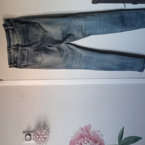 woman jeans size 9  fashion with patches - Picture 7 of 10